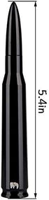 ONE250 Bullet Style Antenna, Compatible with Jeep Wrangler All Models (2007-2022) - Will fit Any Jeep Wrangler JK JKU JL JLU Rubicon Sahara Renegade Gladiator (2007-2022) and More (Black)