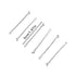 Dofash 5CM/2IN Waves Long Bobby Pins Silver Hair Pins for Women Mini Bobby Pins for Thick Hair Accessories for Women White Gray Hair 60 Count/Card