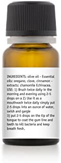 Teliaoils Herbal Blend for Teeth & Gums - Extreme Strength Oral Hygiene Oil- 100% Natural Deep Cleansing Mouthwash/Liquid Toothpaste/Herbal Breath Freshener- Fluoride Free Oral Discomforts - 10ml