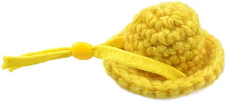 YUYUSO 3 Pack Snake Hats with Adjustable Elastic Chin Strap for Ball Python Tiny Pet Hat