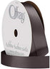 Berwick Offray 475942 5/8" Wide Single Face Satin Ribbon, Pewter Gray, 6 Yds