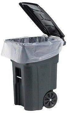 PlasticMill 100 Gallon Contractor Bag: Clear, 3 Mil, 67x79, 1 Bag (Sample).