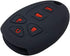 GFDesign 2Pcs Silicone 5 Buttons Key Fob Cover Remote Case Protector Skin Compatible with Chevrolet Cobalt Malibu Suburban Tahoe Traverse GMC Acadia Yukon Buick Enclave Lacrosse Cadillac Escalade SRX