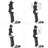 Ergonomic Anti-Falling Cell Phone Vlogging Hand Grip Stabilizer Smartphone Holder Rig Mount Video Kit w/ Safety Strap Portable Selfie Stick for iPhone Samsung (Landscape+Portrait)-Mic /Light Adapter