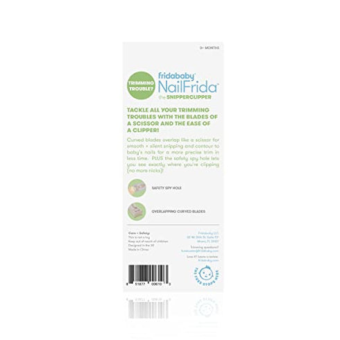 NailFrida The SnipperClipper by Fridababy The Baby Nail Clipper with Safety spyhole for Newborns and up