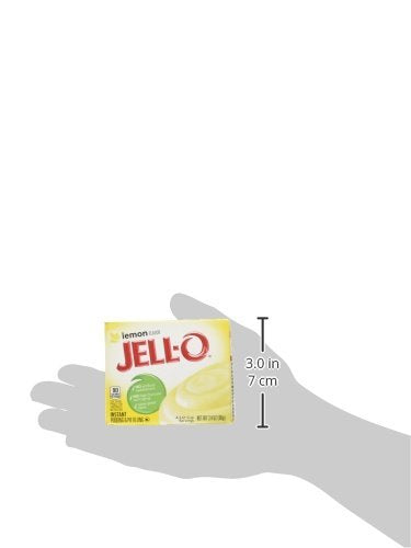 Jell-O Lemon Flavor Instant Pudding & Pie Filling, 3.4 Oz (96g) 4-pack