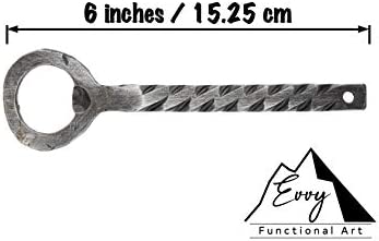 Lightning Bolt Hand Forged Iron Beer Bottle Opener - Handmade by Evvy Functional Art