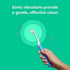 Quip Kids Electric Toothbrush - Sonic Toothbrush with Small Brush Head, Travel Cover & Mirror Mount, Soft Bristles, Timer, and Rubber Handle - Blue