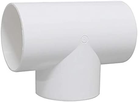 4inch Duct Hose Splitter Connector 3 Way Hose Adapter for Exhaust Fan Dryer Vent Hose, T Shape (4 inch/95mm)