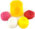 Flexible Molds - Leaf, Rose, Heart, Bell (4 cavity) - Cream Cheese Mint Molds - Candy Melts - Fondant - Caramels - Soft Candy Molds