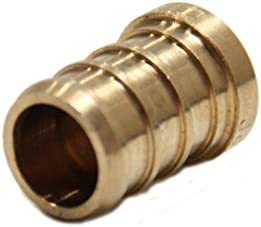 (Pack of 25) EFIELD Pex Plug 1/2" End Cap Pex Pipe Barb Crimp Brass Fitting, 1/2"