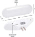 GE Ultrabrite LED Light Bar, 100 Lumens, Dusk-to-Dawn Sensor, Auto/On/Off Switch, Plug-in, Night Light, Ideal for Dark Spaces, Bedroom, Bathroom, Kitchen, Hallway, Garage, White, 12498, 1 Pack