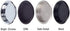 Enconker 6 Pack Closet Door Finger Pull 2-1/8”, Sliding Door Hardware Satin Nickel, Round Insert Bypass Closet Door Handle, Easy Snap-in Installation for 5/16”Depth x 2-1/8" Diameter Opening Hole