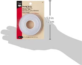 Dritz Wash Away Wonder Tape, 1/4-Inch by 10-Yards, White
