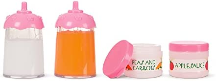 Melissa & Doug Mine to Love Time to Eat Doll Accessories Feeding Set (8 pcs) , Pink