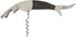 Kikkerland Dark Wood Fish Corkscrew, Black