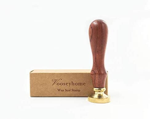 VOOSEYHOME The Heart Wax Seal Stamp with Rosewood Handle, Decorating on Invitations Envelope Sealers Letters Posters Gift Packings for Birthday Themed Parties Weddings Signatures