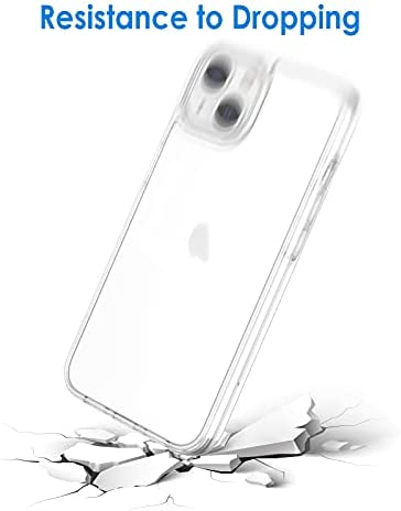 JETech Case for iPhone 13 6.1-Inch, Non-Yellowing Shockproof Phone Bumper Cover, Anti-Scratch Clear Back (Clear)