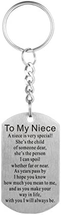 FALOGIJE to My Niece Pendant Necklace Jewelry Encouragement Gift from Aunt Uncle