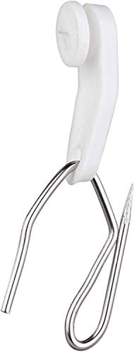 Bluecell 50 Sets Traverse Rod Slides and Curtain Hooks for Window Curtain Door Curtain