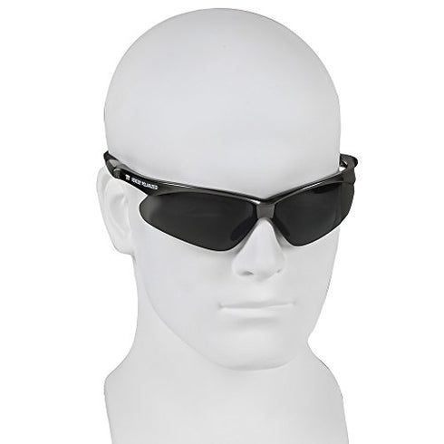 KLEENGUARD V30 Nemesis Polarized Safety Glasses (28635), Polarized Smoke Lenses, Gunmetal Frame