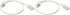 Amazon Basics 3-Foot 2-Prong Indoor Extension Cord Power Strip - Flat Plug - 13 Amps, 1625 Watts, 125 VAC - 2-Pack, White