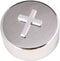 Round Plated Non-Tarnish Nickel Cross Rosary Box