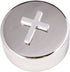 Round Plated Non-Tarnish Nickel Cross Rosary Box