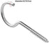 Gydandir Heavy Duty Large Screw Hooks Jumbo Ceiling Hooks Cup Hooks, Length 4 Inches, 12 Pack
