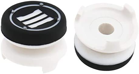 2pcs Division Thumb Grips Analog Sticks Extender Compatible with PS4 360 Controller White