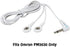 Discount TENS, Omron Compatible Lead Wires. Replacement Lead Wires for Omron Electrotherapy Devices. (PM3030, 2 Snap)