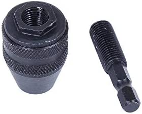 AUTOTOOLHOME 1/4-inch Hex Shank Keyless Drill Chuck Quick Change Adapter Power Screwdriver to Drill Converter Conversion Conversion Tool