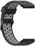 Bands Compatible with Bushnell Neo Ion 1& 2 Soft Silicone Replacement Two-Color Breathable Hole Wristband Compatible with Bushnell Neo Ion 1&2 & Bushnell Excel Golf GPS smartwatch (Black&Grey)