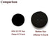 GANSSIA 1 Inch (25mm) Black Color Buttons 2 Holes Resin Button for Sewing and Craft Pack of 100pcs