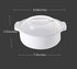 Zdesign Microwave Ramen Cooker Noodle or Soup Bowl Easy Mac Perfect for Breakfast, College Dorm Essentials for Boys Girls,Office, Dishwasher-Safe, BPA-Free, 51OZ/1.52L