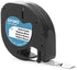 DYMO - SAN91331 91331 LetraTag Labeling Tape for LetraTag Label Makers, Black Print on White Plastic Tape, 1/2'' W x 13' L, 1 Roll