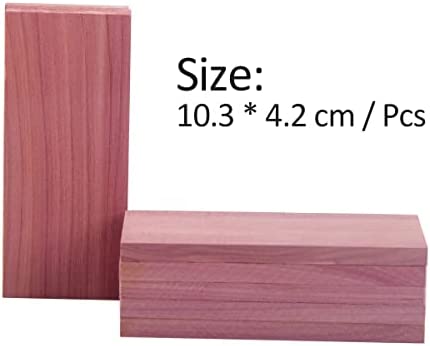 Cedar Space Cedar Blocks for Clothes Storage, 100% Aromatic Red Ceder Blocks, Cedar Planks, Cedar Accessories for Closets Storage, 16 Pcs
