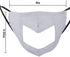 Upgraded Anti-fog 6pcs Cotton Face Covering with Clear Window- Mouth Guard Reusable Unisex Mouth Face Covers Outdoor Facial Protection Visible Expression for The Deaf and Hard of Hearing (Black,Navy &Grey)