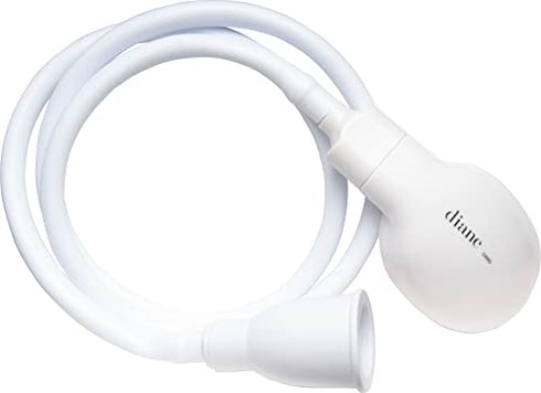 Diane Portable Shampoo Spray Hose – Sink Hose Nozzle for Washing Hair – 43” – White – D880