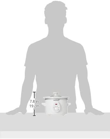 Brentwood Slow Cooker, 1.5 Quart, White