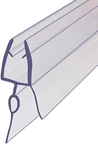Frameless Shower Door Sweep Shower Door Bottom Seal for 1/4" Glass,36" Long, Glass Shower Door Seal Strip,Clear Vinyl