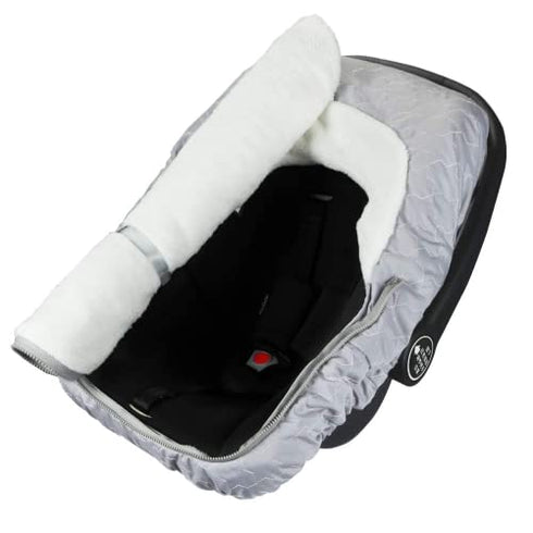 Yoofoss Baby Car Seat Cover Winter Carseat Canopies Cover to Protect Baby from Cold Wind, Super Warm Plush Fleece Baby Carrier Cover for Infant Boys Girls