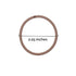 Heliums Gray Large Hair Elastics, 2.25 Inch 4mm Ponytail Holders, Match Your Hair Color Neutral Shades - 30 Pack