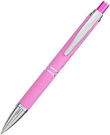 The Lord Bless You Pink Stylish Classic Pen in Matching Gift Case - Numbers 6:24 Bible Verse Refillable Retractable Medium Ballpoint Pen for Journal Planner Writing Note Taking Calendar Agenda