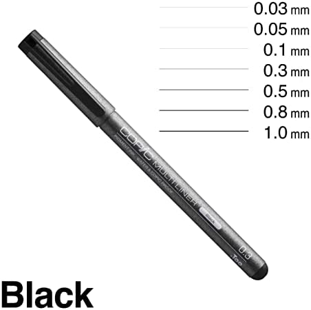 Copic Markers MLA2 Multiliner Inking Pen, Set A-2,Black