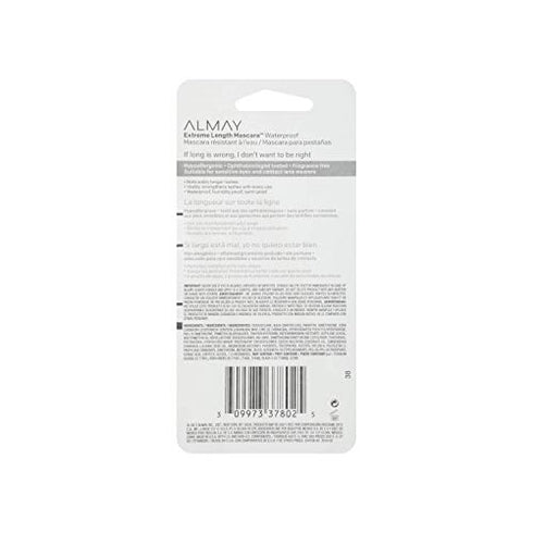 Extreme Length Mascara, Strengthening Anti-Breakage Formula, Hypoallergenic-Fragrance Free, Ophthalmologist Tested for Sensitive Eyes, 040 Waterproof Black, 0.21 fl oz