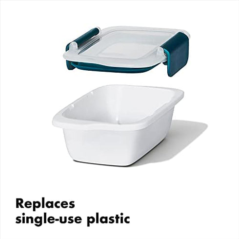 OXO Good Grips Prep & Go 2-Pack 0.6 Cup/0.14 L | Leakproof Food Storage | Ideal for spillproof snacking | BPA Free | Microwave Safe | Dishwasher Safe | Freezer Safe | Odor and Stain Resistant