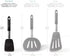 DI ORO Egg Spatula - Silicone Turner Spatula for Cooking - Spatula for Nonstick Cookware Heat-Resistant - High Heat Thin Spatula & Flexible Turner - Kitchen Flipper BPA Free & Dishwasher Safe