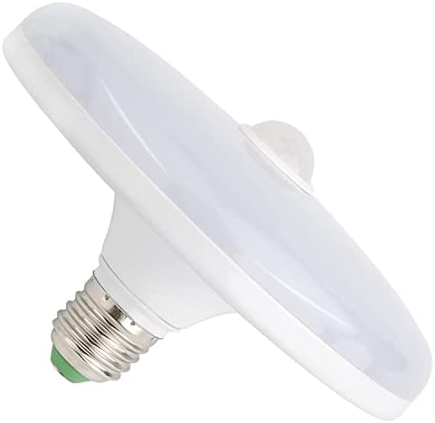 Motion Sensor Light Bulbs, 18W (150W Equivalent) E26 1500LM Motion Detector Dusk to Dawn LED Ceiling Light Bulb Automatic On Off Led Bulb for Garage, Porch, Basement, Hallway, Frontdoor - Cool White