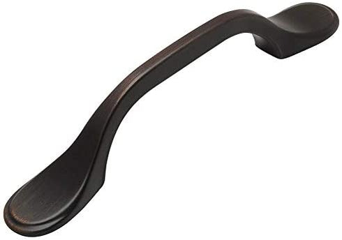10 Pack - Cosmas 9533ORB Oil Rubbed Bronze Cabinet Hardware Footed Handle Pull - 3" Inch (76mm) Hole Centers